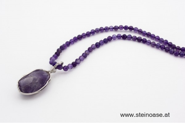 Kette Amethyst 3,5mm facettiert